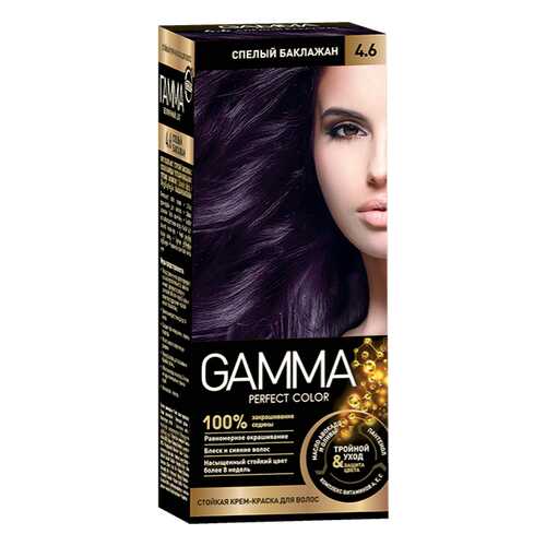 Краска для волос SVOBODA GAMMA Perfect color спелый баклажан 4,6, 50гр