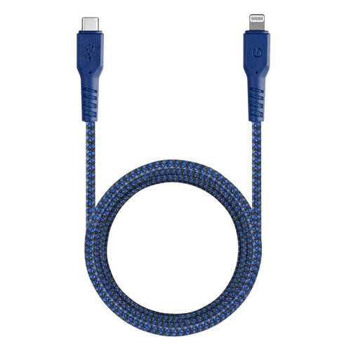 Кабель EnergEA FibraTough Lightning MFI 1,5 м Blue