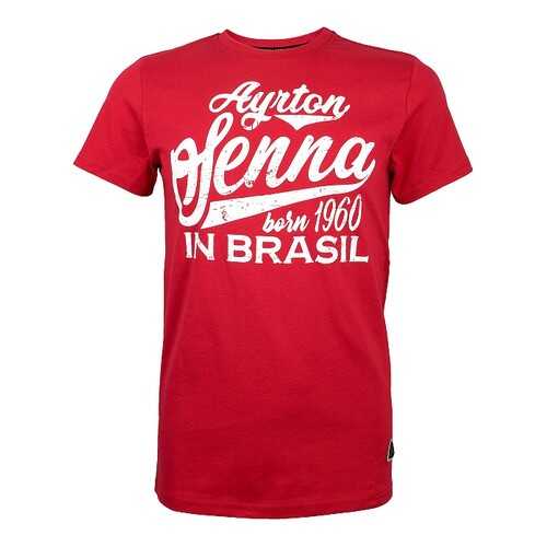 Футболка Ayrton Senna Born in Brasil (красный) р-р L Racing Legends ASV-17-110_L