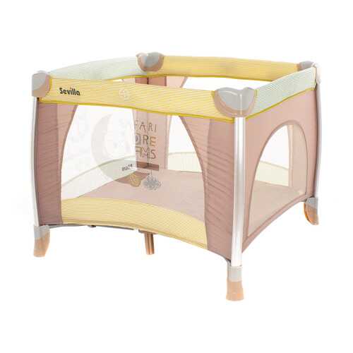 PITUSO Манеж SEVILLA BEIGE/Бежевый одноуровневый, с лазом, 93*93*76см