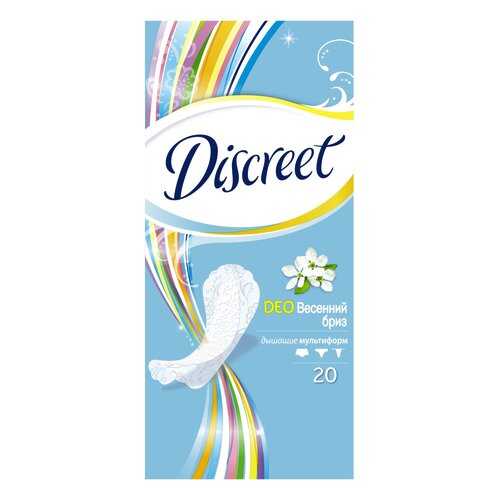 Прокладки Discreet ежедневные Deo Spring Breeze Multiform Single 20шт