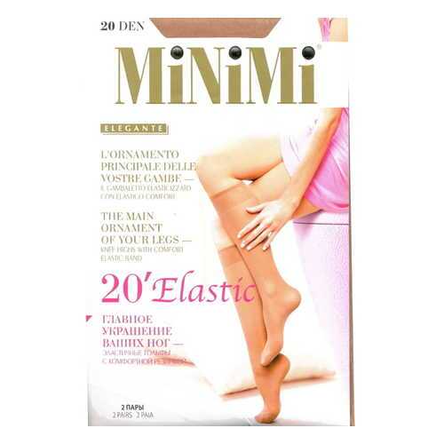 Капроновые гольфы женские MiNiMi ELASTIC 20 бежевые унив.