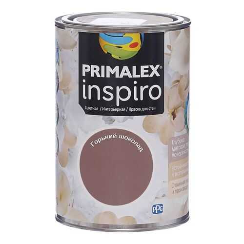 Краска для внутренних работ Primalex Inspiro 1л Горьк Шоколад, 420140