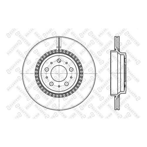 Тормозной диск Stellox 6020-4852V-SX