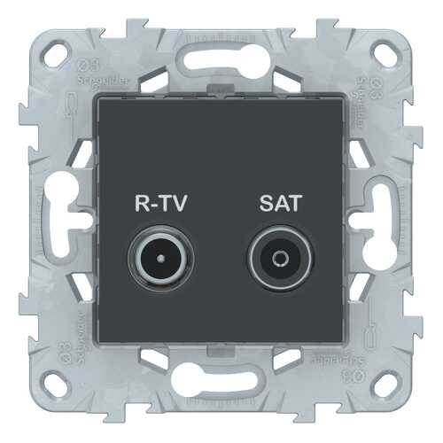 SE Unica New Антрацит Розетка R-TV/SAT, одиночная