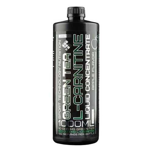 НПО Спортивные Технологии L-Carnitine + Green Tea, 1000 мл, Green Apple