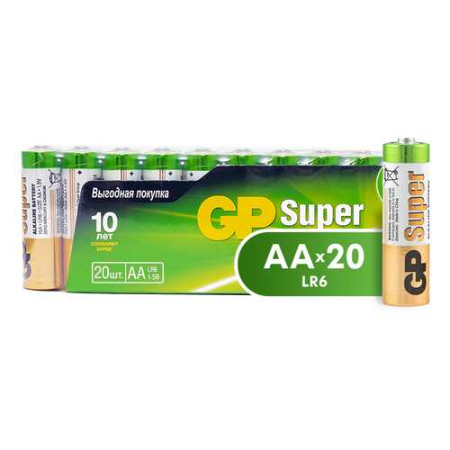 Батарейка GP Super Alkaline АА (15A-2CRVS20) 20 шт