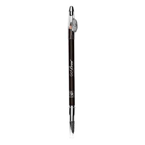 Карандаш для бровей 3 в 1 KISS Go Brow с точилкой и щеточкой, Dark Brown (RBWP02)