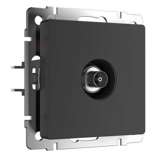 Телевизионная розетка Werkel оконечная WL08-TV a029881 черный