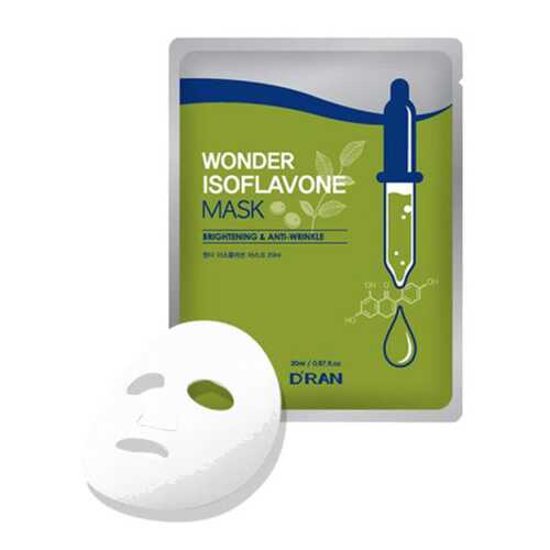 Чудо маска D'RAN Wonder Isoflavone Mask с Изофлавонами сои, 10 шт