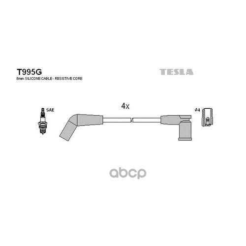 Комплект Проводов Зажигания TESLA T995G