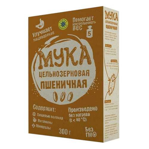 Мука Компас Здоровья цельнозерновая пшеничная 300 г