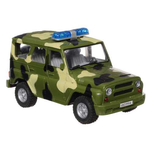 Инерционная машина Военный УАЗ (свет, звук), 1:24 Joy Toy
