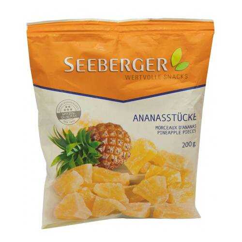 Сухофрукты Seeberger ананас кусочками 200 г