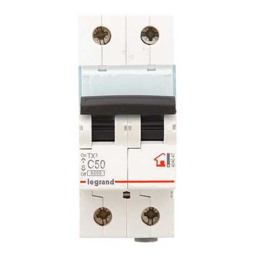 Автоматический выключатель Legrand TX3 2п C 50А 6кА404047