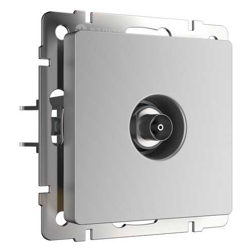 Телевизионная розетка Werkel проходная WL06-TV-2W a033755 серебряный