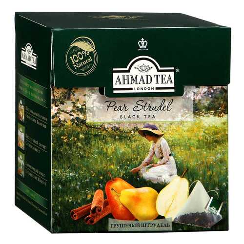 Чай черный Ahmad Tea грушевой штрудель 20 пакетиков