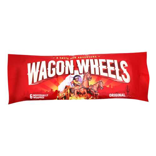 Печенье Wagon wheels original с суфле покрытое глазурью с ароматом шоколада 216 г