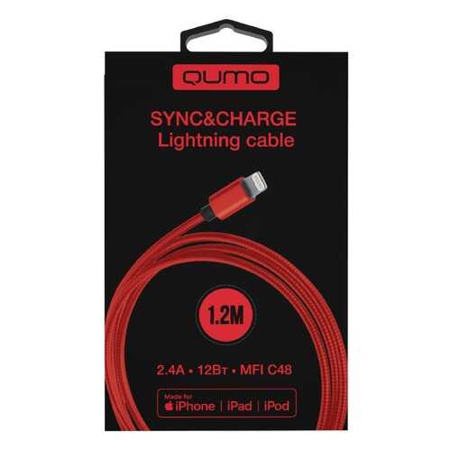 Кабель Qumo 30021 Lightning Red