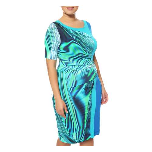 Платье женское Maria Grazia Severi 6430/3914/70000 голубое 46 IT