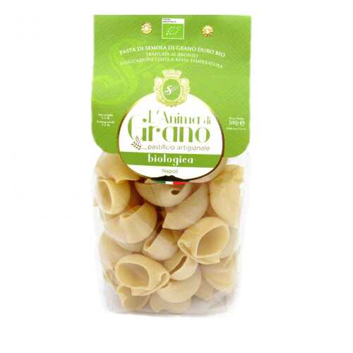 Паста из твердых сортов пшеницы Lumaconi bio L`oro di Gragnano 500 г