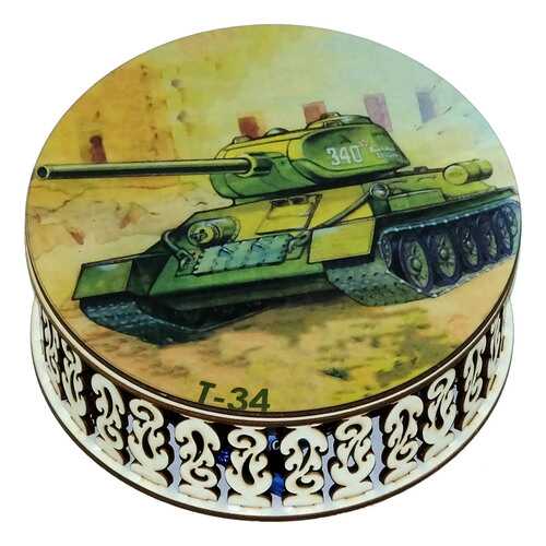 Конфеты Кремлина чернослив шоколадная шкатулка круглая танк 400 г