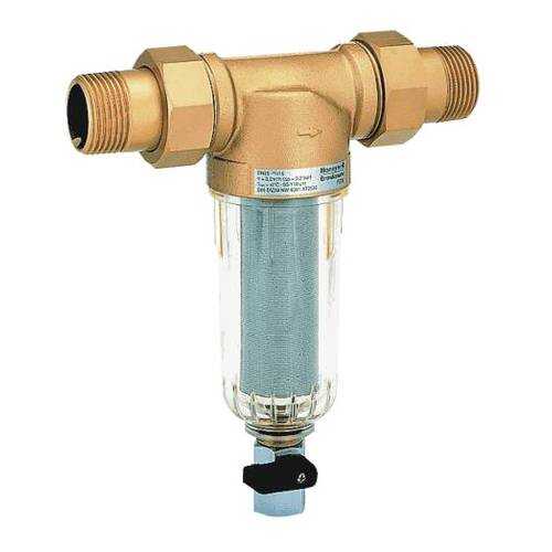 Фильтр сетчатый T-обр пластик Ду15 Ру16 Тмакс=40 oC G1/2 НР FF06 Honeywell FF06-1/2AABRU