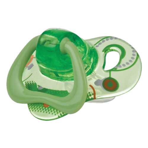 Пустышка силиконовая Natural Touch с полугода зеленая Nuby 67535-green-6