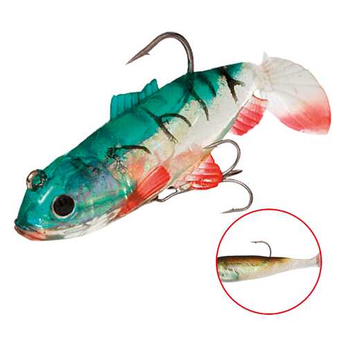 Виброхвост оснащенный Mikado Crystal Fish WXH-63 10 см, 69, 2 шт.