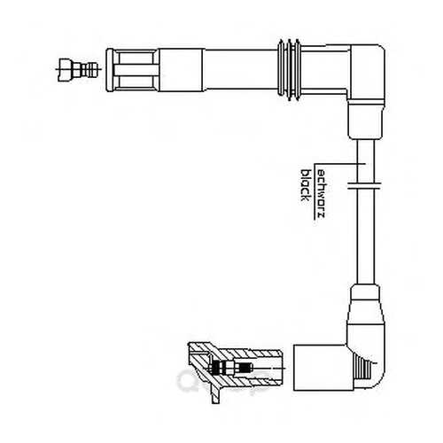 Провод высоковольтный audi/seat/skoda/vw BREMI 1a13/33