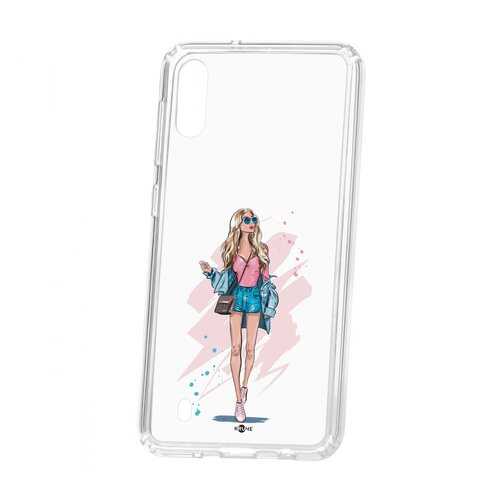 Чехол Kruche Samsung Galaxy M10 Print Fashion Girl