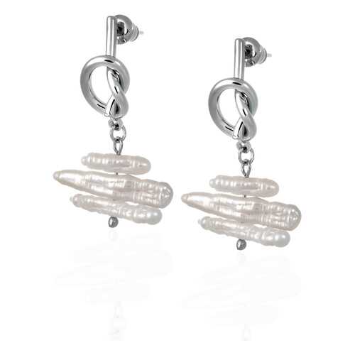 Серьги Lattrice 221155395 серебристые