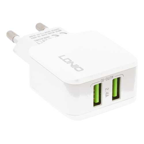 Сетевое зарядное устройство LDNIO A2202 2 USB 2,4A White