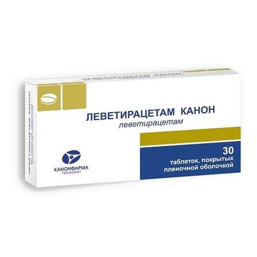 Леветирацетам-Канон таблетки, покрытые пленочной оболочкой 1000 мг 30 шт.