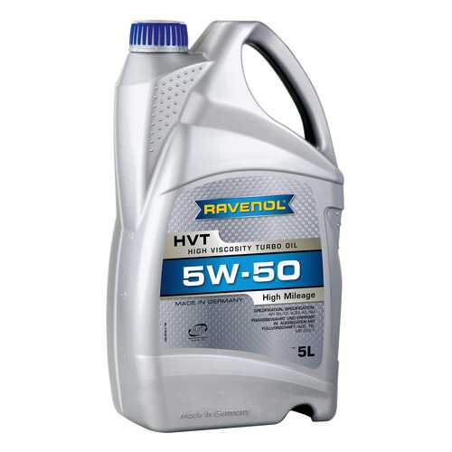 Моторное масло Ravenol HVT High Viscosity Turbo Oil SAE 5W-50 5л