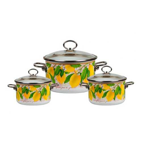 Набор кастрюль ТМ СтальЭмаль Limon 1DB135S 6шт