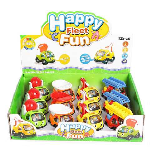 Набор машинок Shenzhen toys Happy fieet fun, 12 шт.