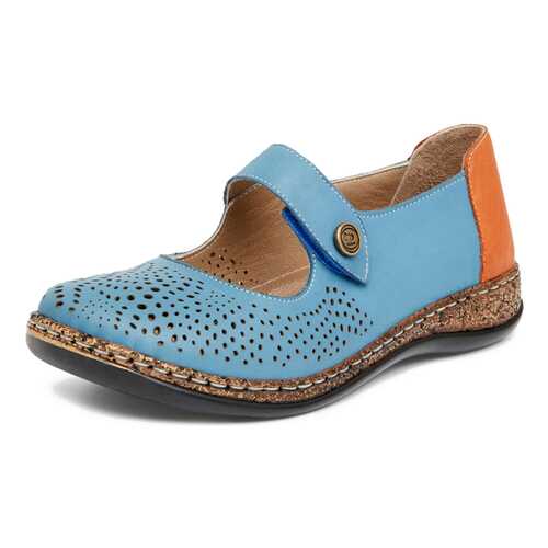 Туфли женские Alessio Nesca Comfort 27306680 голубые/коричневые 36 RU