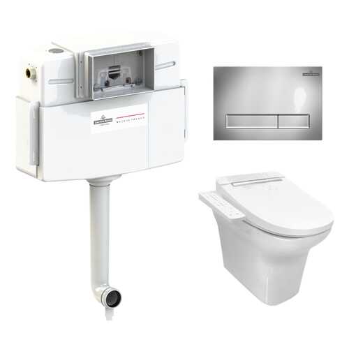 Комплект 4 в 1 приставной унитаз Lavinia Boho Smart N-Flash 39300290, умный
