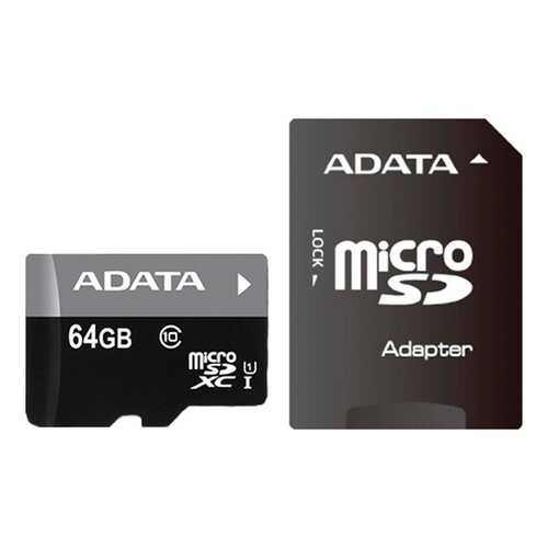 Карта памяти ADATA Micro SDXC Premier AUSDX64GUICL10-RA1 64GB