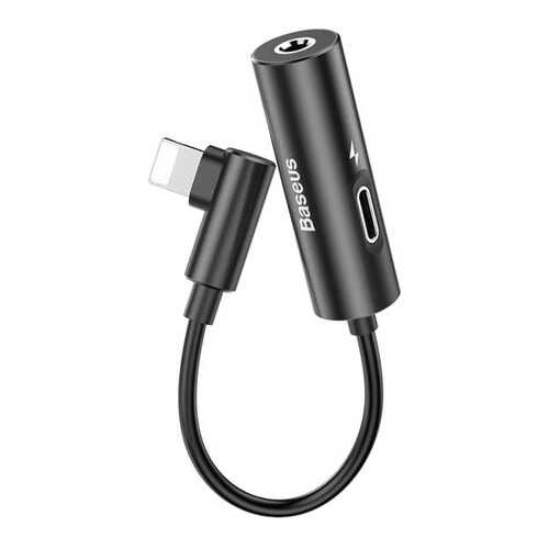 Переходник Baseus L42 Lightning (M) to Lightning (F)/3,5 mm (Black)
