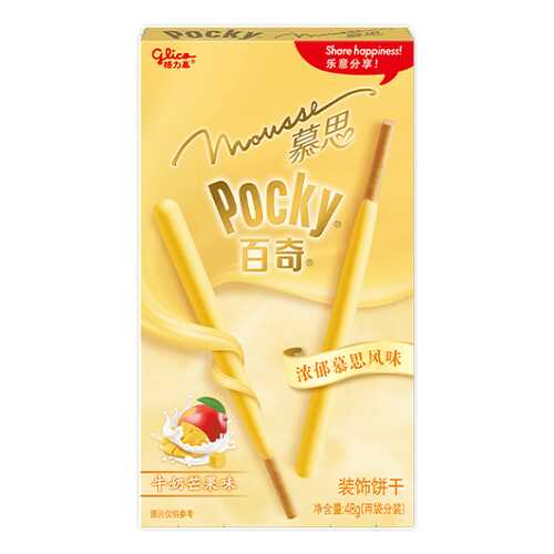 Палочки Glico Pocky со вкусом сливочное манго 48 г