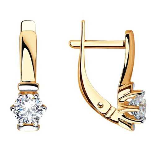 Серьги SOKOLOV из золота со Swarovski Zirconia 81020439