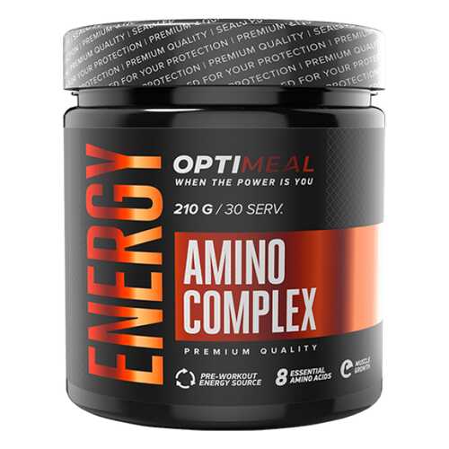 OptiMeal аминокислотный комплекс Energy Amino Complex 210 г клубника