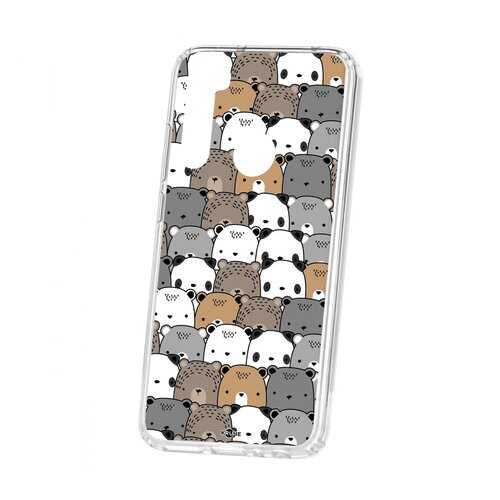 Чехол Kruche Xiaomi Redmi Note 8 Print Медвежата