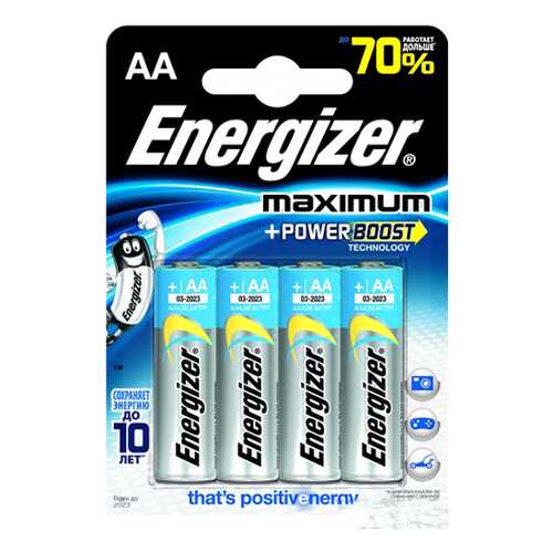 Батарейка Energizer Maximum 638635 4 шт