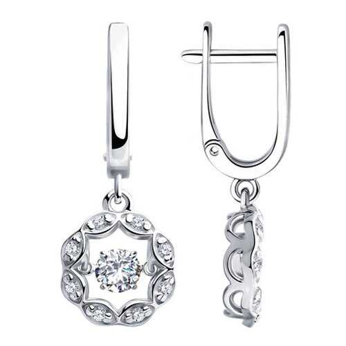 Серьги SOKOLOV из серебра со Swarovski Zirconia 89020129