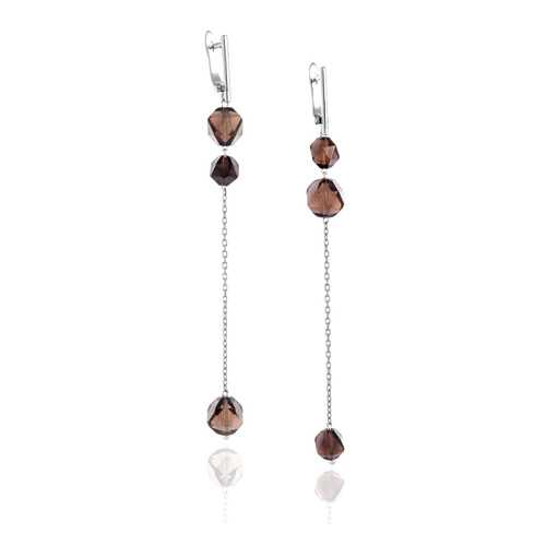 Серьги Lattrice, вставка раухтопаз, артикул 53660031