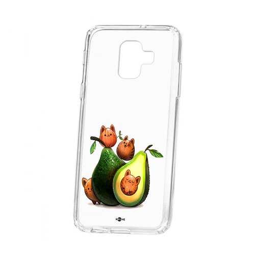 Чехол Samsung Galaxy A6 (2018) A600f Kruche Print Авокотики
