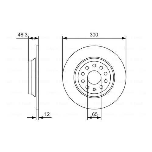 Тормозной диск Bosch 0986479A84